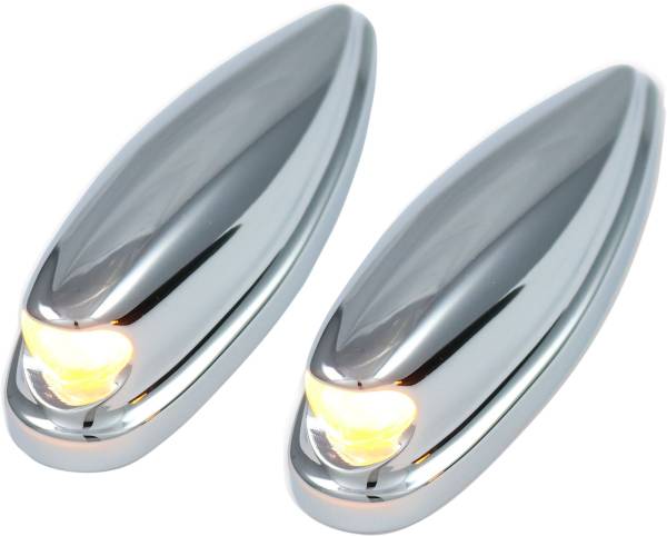 BAGGERNATION - TURN SIGNAL BULLET CHROME `98-13 FLTR - Image 1