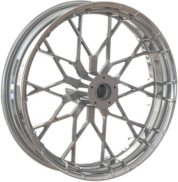 BAGGERNATION - SRT WHEEL AND RAKE KIT BANDIT CHROME - Image 1