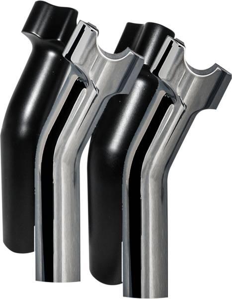 WILD 1 - CHUBBY 5.5" PULLBACK RISERS CHROME - Image 1