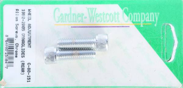 GARDNERWESTCOTT - REAR WHEEL ADJUSTMENT BOLTS 92-06 DYNA MODELS REAR - Image 1