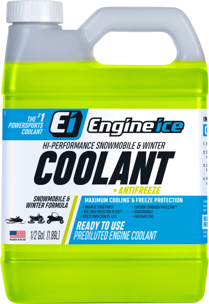 ENGINE ICE - HI-PERFORMANCE SNOWMOBILE/WNTR COOLANT + ANTIFREEZE 1/2 GAL - Image 1