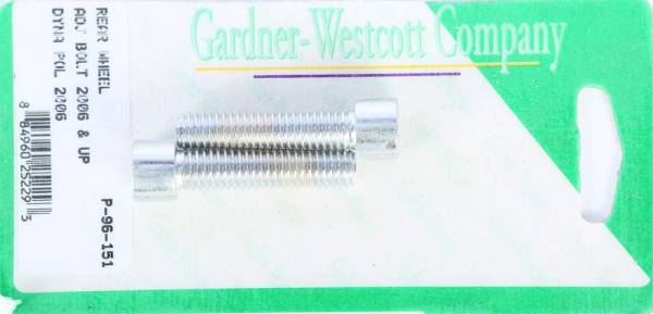 GARDNERWESTCOTT - REAR WHEEL ADJUSTMENT BOLTS 07-17 DYNA MODELS REAR - Image 1