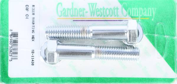 GARDNERWESTCOTT - RISER BOLTS CHROME HEX CAP 1/2-13 X 2 3/4 COARSE THREAD - Image 1