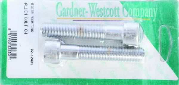 GARDNERWESTCOTT - RISER BOLTS CHROME ALLEN HEAD 1/2-20 X 2 3/4 FINE THREAD - Image 1