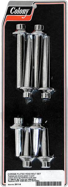 COLONY MACHINE - HEADBOLT KIT CHROME BT 85-91 AND XL 86-92 - Image 1