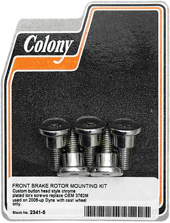 COLONY MACHINE - BRAKE ROTOR HARDWARE BUTTON HEAD CHR - Image 1