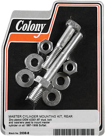 COLONY MACHINE - REAR BRAKE MASTER CYLINDER MOUNTING KIT SOFTAIL 87-99 - Image 1