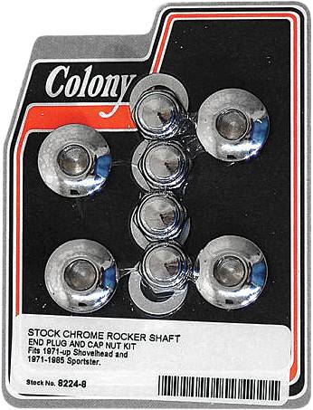 COLONY MACHINE - ROCKER SHAFT END PLUG & CAP KIT - Image 1