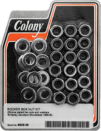 COLONY MACHINE - ROCKER BOX NUT KIT SHOVEL 66-83 - Image 1