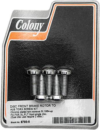 COLONY MACHINE - BRAKE ROTOR HARDWARE FRONT TORX SCREW KIT - Image 1