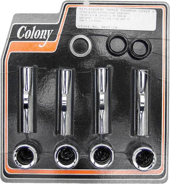 COLONY MACHINE - UPPER PUSHROD COVER KIT OUTER 86-90 XL - Image 1