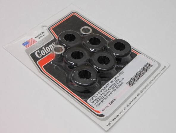 COLONY MACHINE - RUBBER GROMMETS/SPACERS GAS TANK MNT KIT 84-99 S0FTAIL - Image 1