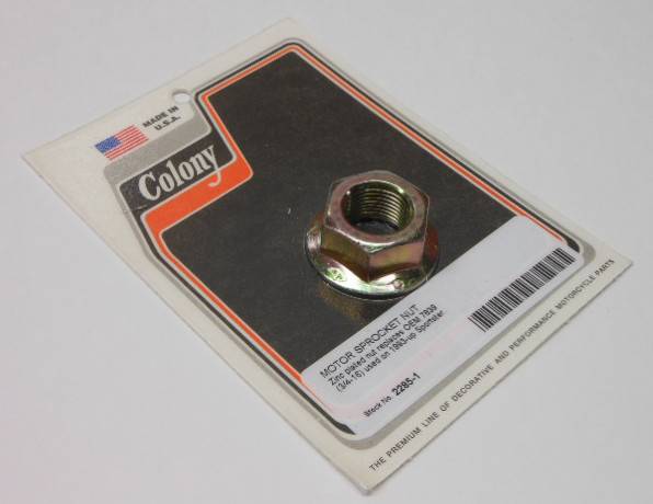 COLONY MACHINE - MOTOR SPROCKET NUT XL 93-UP - Image 1