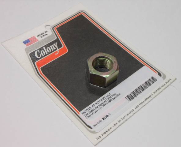 COLONY MACHINE - MOTOR SPROCKET NUT XL 91-92 - Image 1