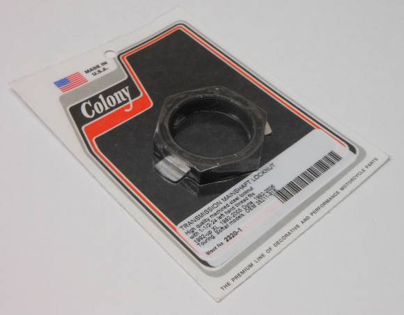 COLONY MACHINE - TRANSMISSION MAIN SHAFT NUT 92-UP XL/BIG TWIN - Image 1