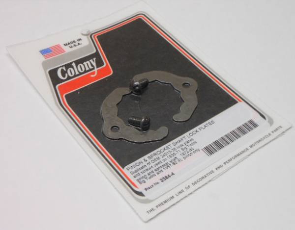 COLONY MACHINE - PINION SHAFT NUT LOCK PLATES BIG TWIN 36-71 - Image 1