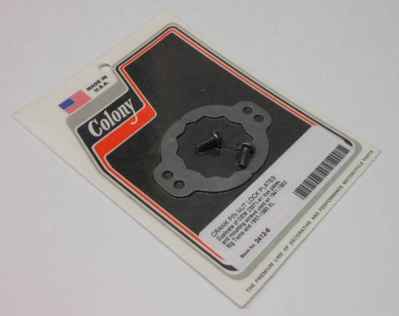 COLONY MACHINE - CRANK PIN NUT LOCK PLATE BIG TWIN 41-53 XL 57-80 - Image 1