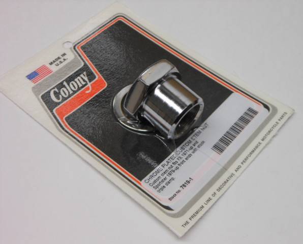 COLONY MACHINE - CHROME STEM NUT FX 71-87 XL 79-87 - Image 1