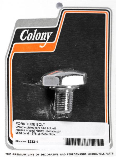 COLONY MACHINE - FORK TUBE BOLT WIDE GLIDE WIDE GLIDE 78-17 - Image 1