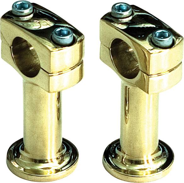 PAUGHCO - POST STYLE RISERS BRASS 3" - Image 1