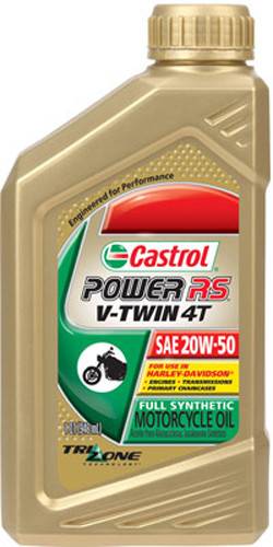 CASTROL - POWER RS V-TWIN 4T SYNTHETIC OIL 20W-50 1QT - Image 1