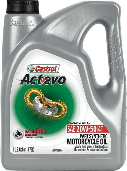 CASTROL - PART SYNTHETIC OIL 4T 20W50 1GAL - Image 1