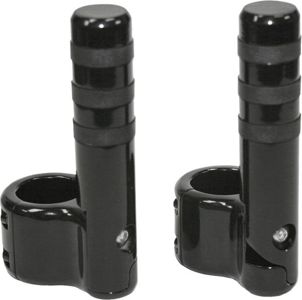 LINDBY - CLAMP-ON PEGS BLK W/ WIDE O RING FOR 1 1/2" BAR - Image 1