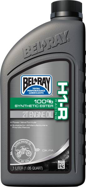 BEL-RAY - H1-R 100% SYNTHETIC ESTER 2T ENGINE OIL 1L - Image 1