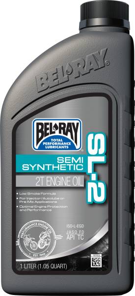 BEL-RAY - SL-2 SEMI-SYNTHETIC 2T ENGINE OIL 1L - Image 1