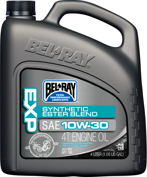 BEL-RAY - EXP SYNTHETIC ESTER BLEND 4T ENGINE OIL 10W-30 4L - Image 1