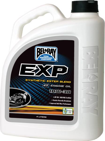 BEL-RAY - EXP SYNTHETIC ESTER BLEND 4T ENGINE OIL 10W-30 4L - Image 1