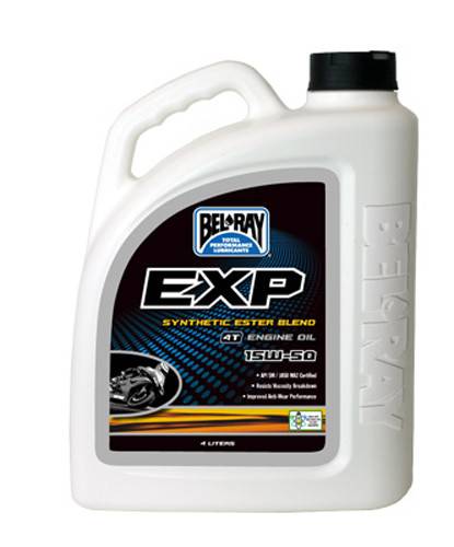 BEL-RAY - EXP SYNTHETIC ESTER BLEND 4T ENGINE OIL 15W-50 4L - Image 1