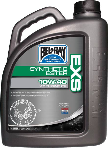 BEL-RAY - EXS FULL SYNTHETIC ESTER 4T ENGINE OIL 10W-40 4LT - Image 1