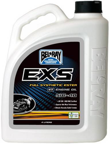 BEL-RAY - EXS FULL SYNTHETIC ESTER 4T ENGINE OIL 5W-40 4L - Image 1