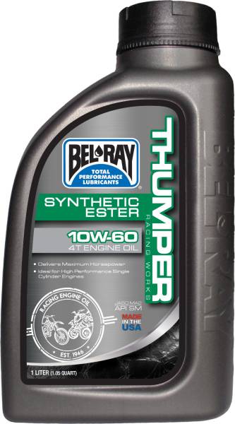 BEL-RAY - WORKS THUMPER SYNTHETIC 4T 10W-60 1LT - Image 1