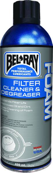 BEL-RAY - FOAM FILTER CLEANER AND DEGREASER 400ML - Image 1