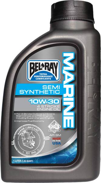 BEL-RAY - MARINE SEMI-SYNTHETIC 4-STROKE OIL 10W-30 1L - Image 1