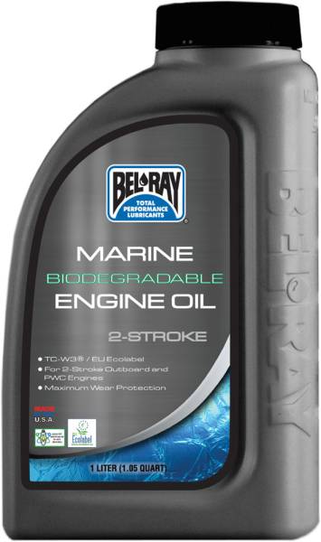 BEL-RAY - MARINE BIODEGRADABLE 2-STROKE ENGINE OIL 1L - Image 1