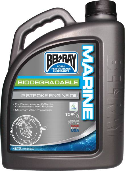 BEL-RAY - MARINE BIODEGRADABLE 2-STROKE ENGINE OIL 4L - Image 1