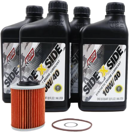 KLOTZ - SIDE X SIDE OIL CHANGE KIT 10W40 WITH OIL FILTER CAN-AM - Image 1