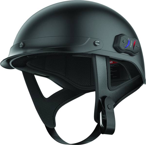 SENA - CAVALRY LITE BLUETOOTH HALF HELMET MATTE BLACK 2X - Image 1