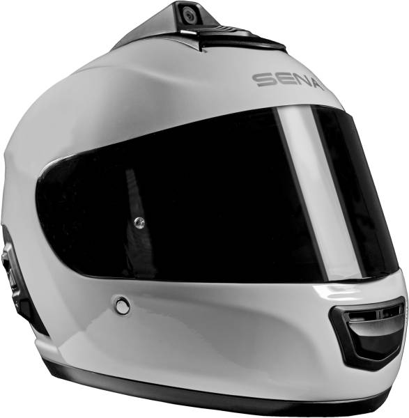 SENA - MOMENTUM PRO DUAL BLUETOOTH CAMERA HELMET GLOSSY WHITE XS - Image 1