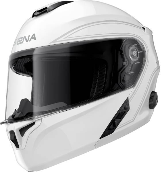 SENA - OUTRUSH FLIP-UP BT HELMET GLOSSY WHITE 2X - Image 1