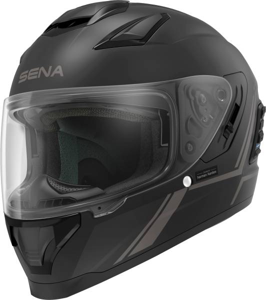 SENA - STRYKER FULL FACE HELMET WITH MESH INTERCOM MATTE BLACK SM - Image 1