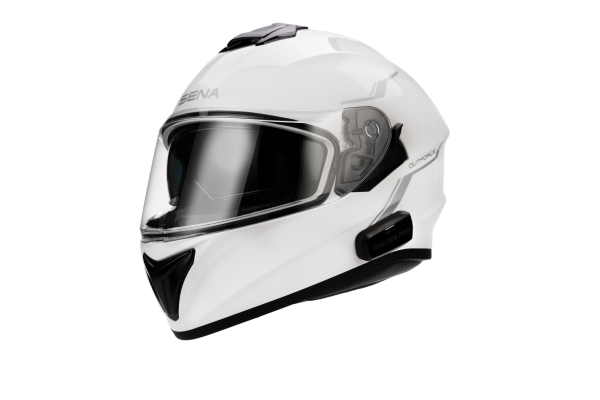 SENA - OUTFORCE FULL FACE HELMET BLUETOOTH GLOSSY WHITE 2X - Image 1