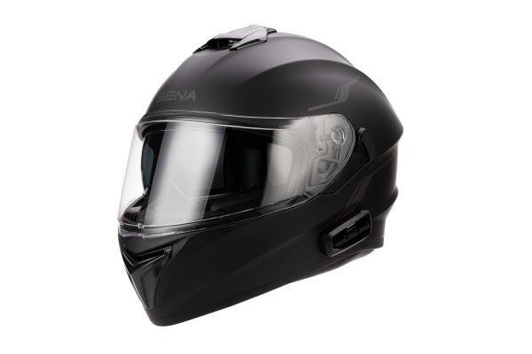 SENA - OUTFORCE FULL FACE HELMET BLUETOOTH MATTE BLACK MD - Image 1