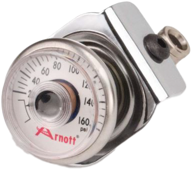 ARNOTT - PRESSURE GAUGE & BRACKET CHROME - Image 1