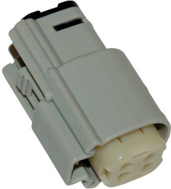 NAMZ CUSTOM CYCLE - 4-PIN FEMALE CONNECTOR GREY HD 72444-07GY 07-UP - Image 1