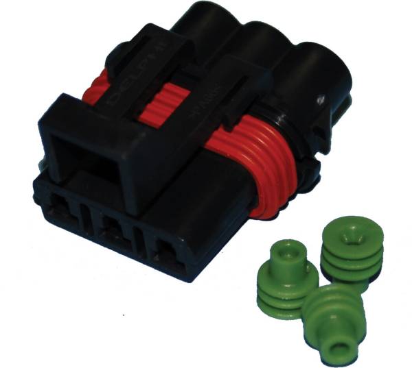 NAMZ CUSTOM CYCLE - DELPHI-PACKARD WEATHERPACK 3-WIRE FEMALE CONNECTOR - Image 1