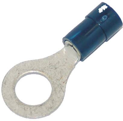 NAMZ CUSTOM CYCLE - PVC RING TERMINAL .25" 16-14 25-PK - Image 1